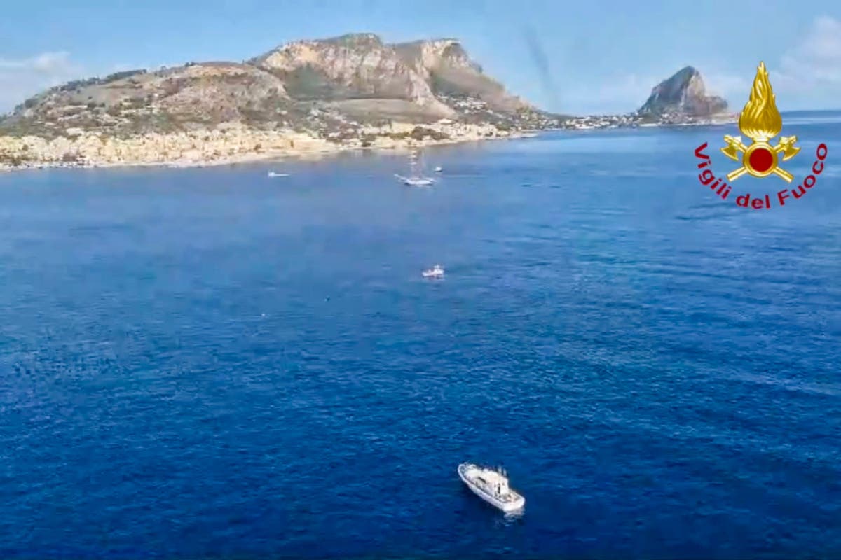 Body found after luxury yacht ‘carrying British passengers’ sinks off Sicily