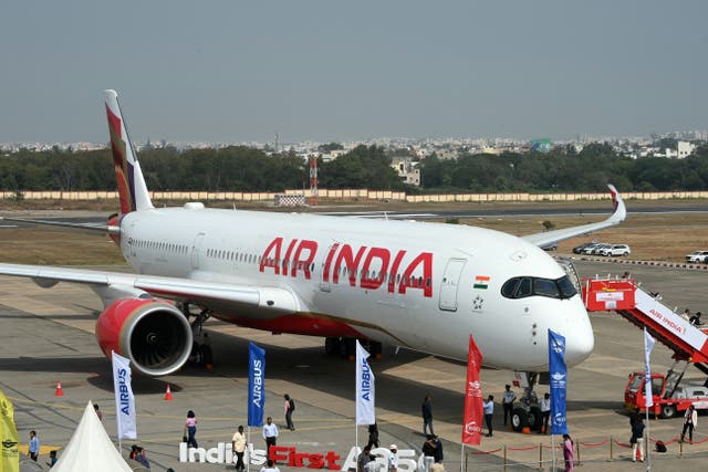 <p>File. An Air India plane at Begumpet airport in Hyderabad on 18 January 2024</p>