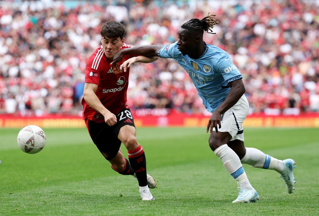 Pellistri was left behind by Bernardo Silva as the Portuguese equalised in the Community Shield