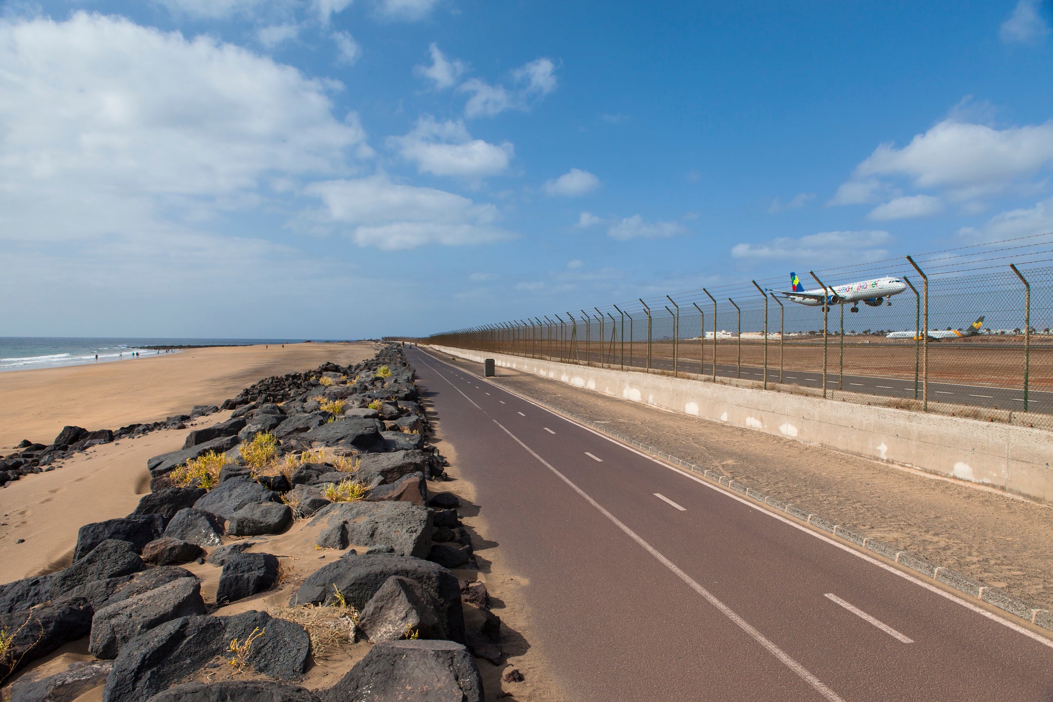 Flights to Lanzarote airport have been diverted thanks to dusty winds across the Canary Islands