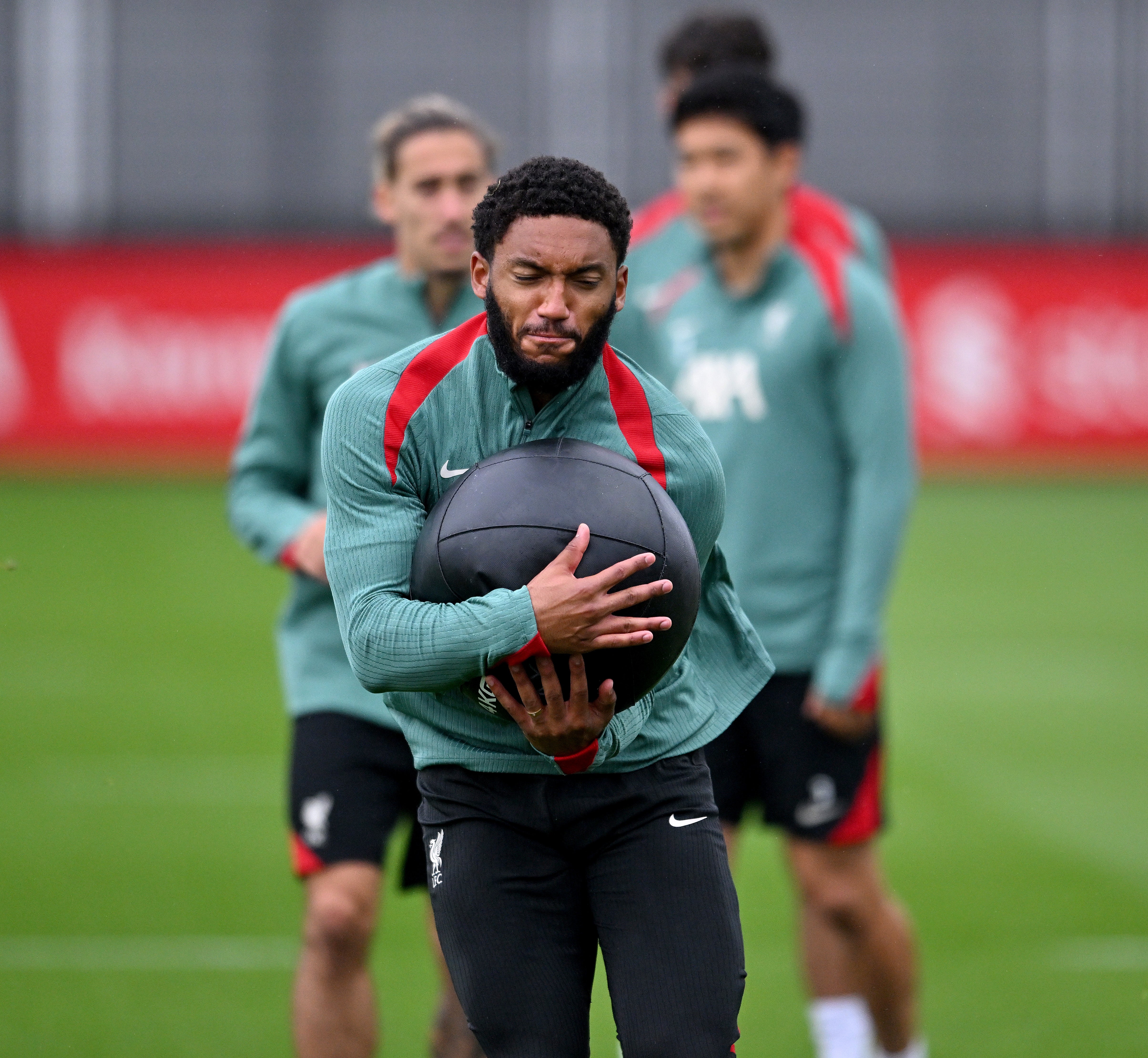 Joe Gomez in training ahead of the new season