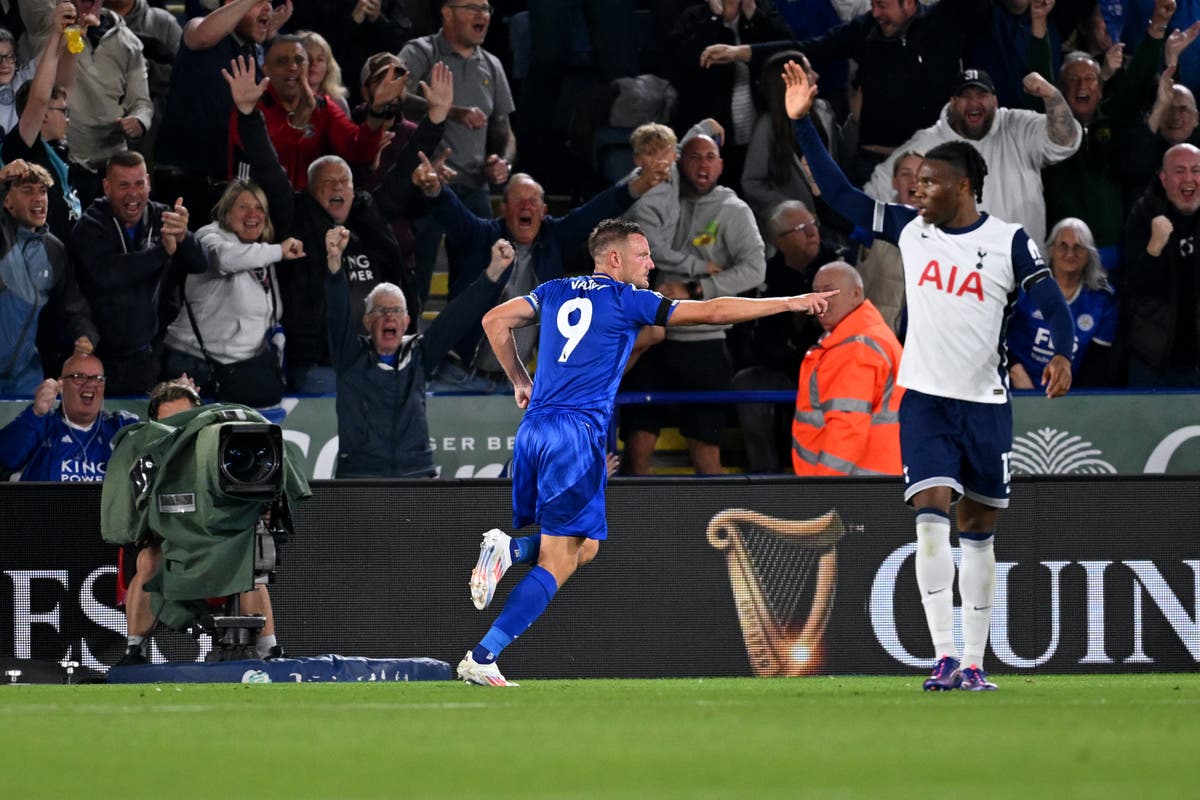 Leicester v Tottenham LIVE: Premier League reaction after Jamie Vardy equaliser - The Independent