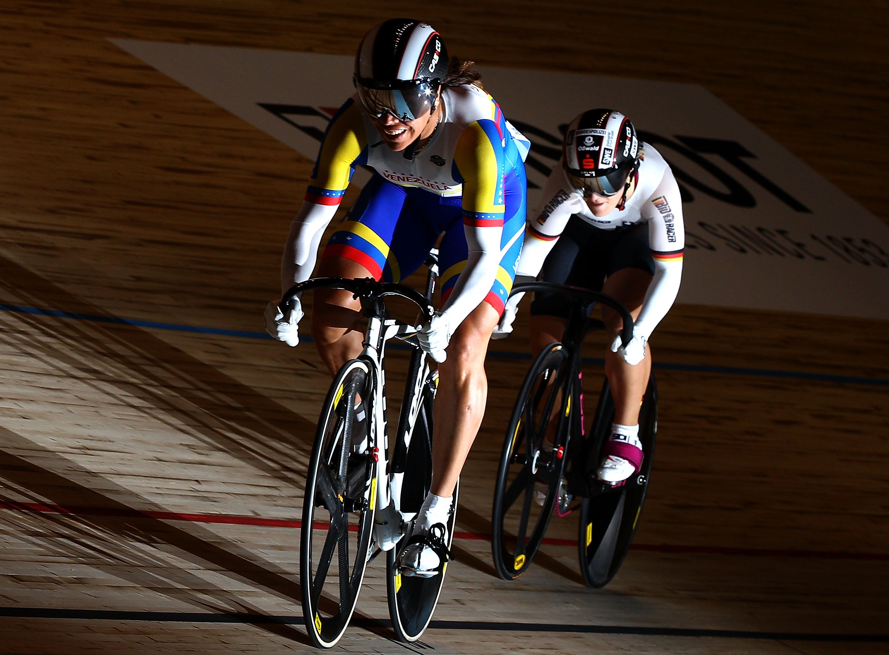 Venezuelan cyclist Daniela Larreal Chirinos (left) competed in five Olympic Games before her death last week.