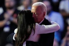 Joe Biden gets teary-eyed as he shares touching moment with daughter Ashley at DNC