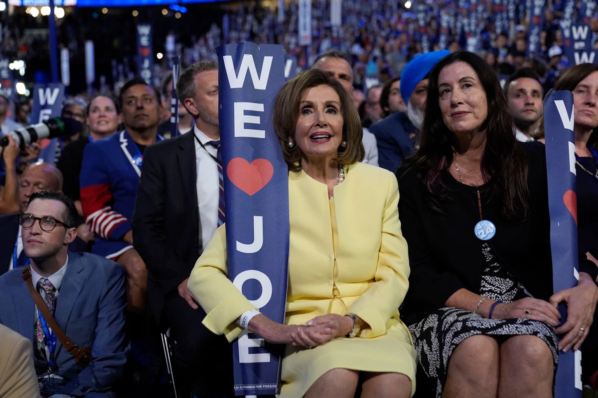 Nancy Pelosi is the only reason there are good vibes at the DNC — but no one wants to admit it