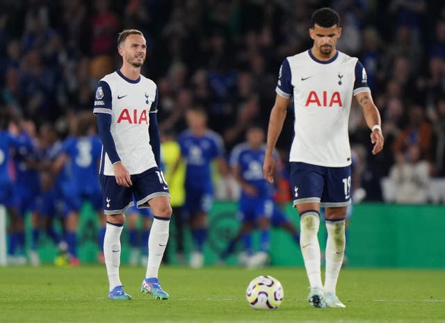 <p>Spurs were the dominant side against Leicester on Monday night but came the King Power Stadium with a 1-1 draw.</p>