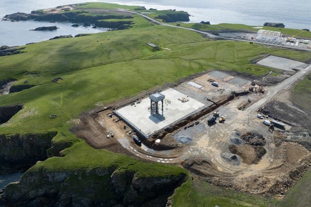 The explosion happened during a rocket engine test at SaxaVord Spaceport in Unst, Shetland (Saxavord/PA)