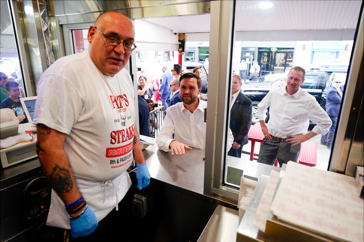 JD Vance accused of ‘crime against humanity’ over quip at famed Philly cheesesteak joint