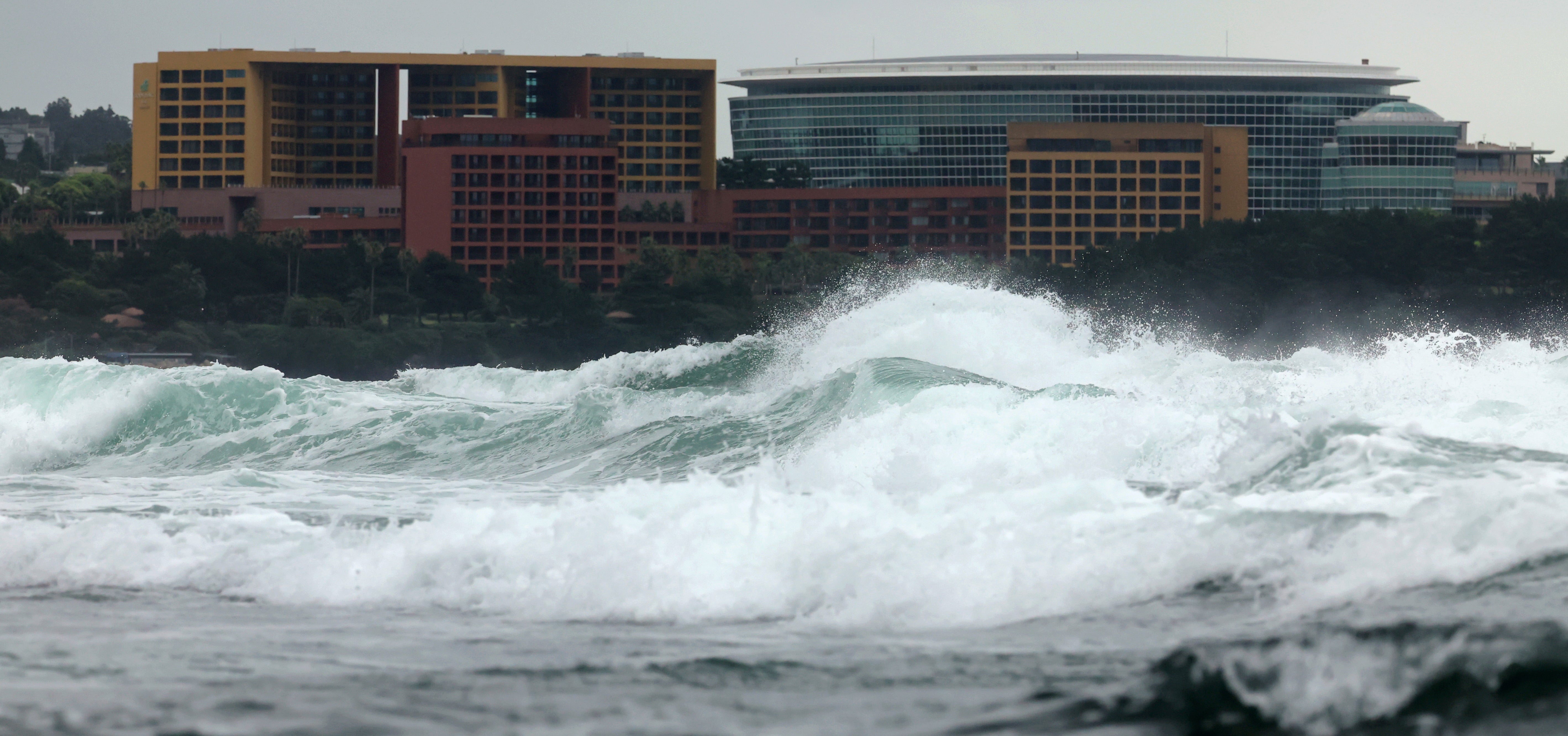 Typhoon Jongdari approaches the Korean Peninsula