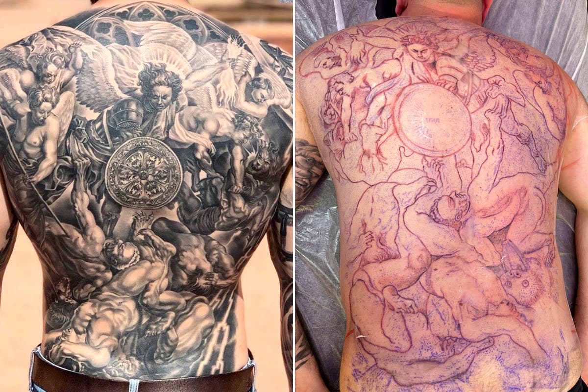 Botched back tattoo brings traumatized man into therapy