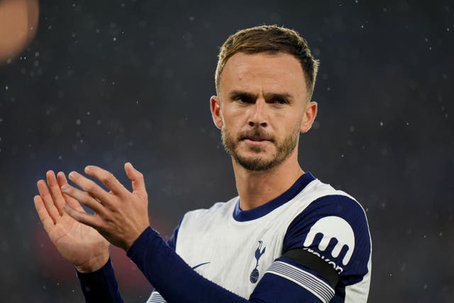 James Maddison is using his Euro 2024 setback as ‘fuel’ for this season (Bradley Colyer/PA)