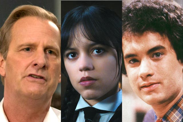 <p>Jeff Daniels in ‘The Newsroom’, Jenna Ortega in ‘Wednesday’ and Tom Hanks in ‘Bosom Buddies’</p>