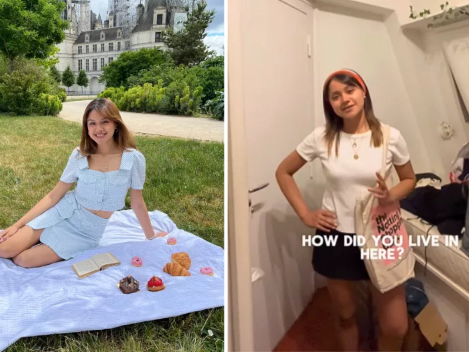 An influencer’s tiny Paris apartment shocks viewers (Instagram/@nataliavegaj)