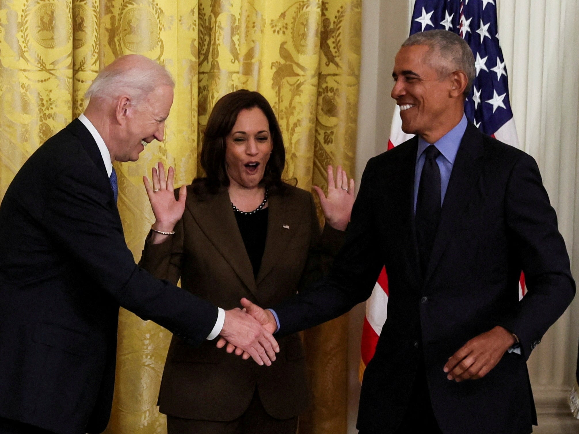 President Joe Biden did not attend his former boss Barack Obama’s speech after weeks of tension about whether Biden should step aside. Vice President Kamala Harris for her part has long been a supporter of Obama when he was a longshot candidate.