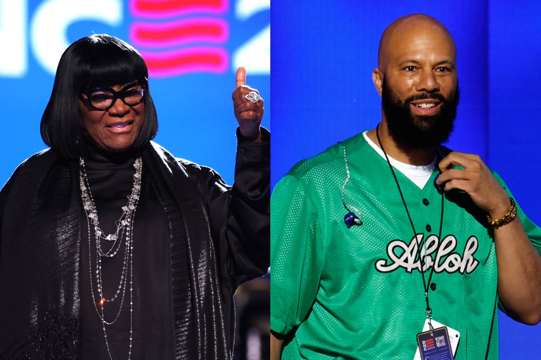 Patti LaBelle and Common seen rehearsing for their appearances at the 2024 Democratic National Convention on Tuesday