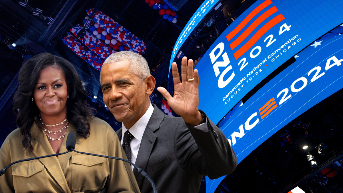 DNC 2024 live updates Michelle Obama takes the stage as Barack to