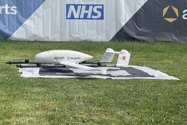 Drones have been used to transport blood components in a new study (Apian Ltd)