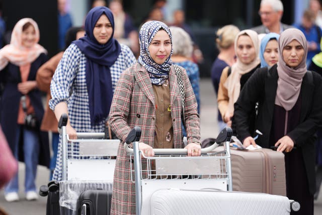 A group of 19 medical students have tavelled to Scotland from Afghanistan to complete their degrees. (Andrew Milligan/PA)