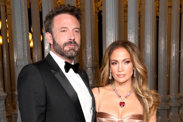 <p>Ben Affleck and Jennifer Lopez attend the LACMA Art+Film Gala in November 2023</p>