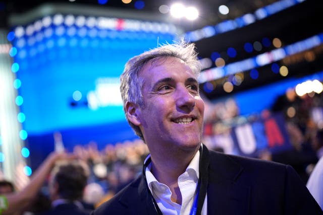 <p>Michael Cohen, former personal lawyer to former U.S. President Donald Trump, attends the second day of the Democratic National Convention at the United Center on August 20, 2024 in Chicago, Illinois</p>