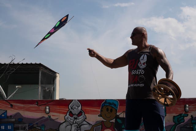 <p>Alexander ‘Jarro Mattoso da Silva, a military police officer and the president of the Brazilian Sports Kite Association</p>