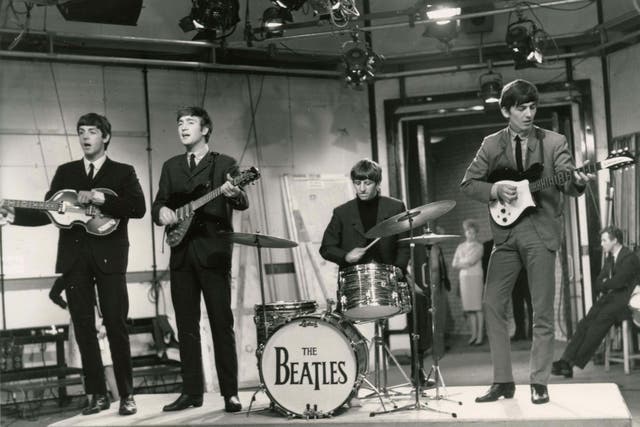 <p>Paul McCartney, John Lennon, Ringo Starr and George Harrison in the 1960s</p>