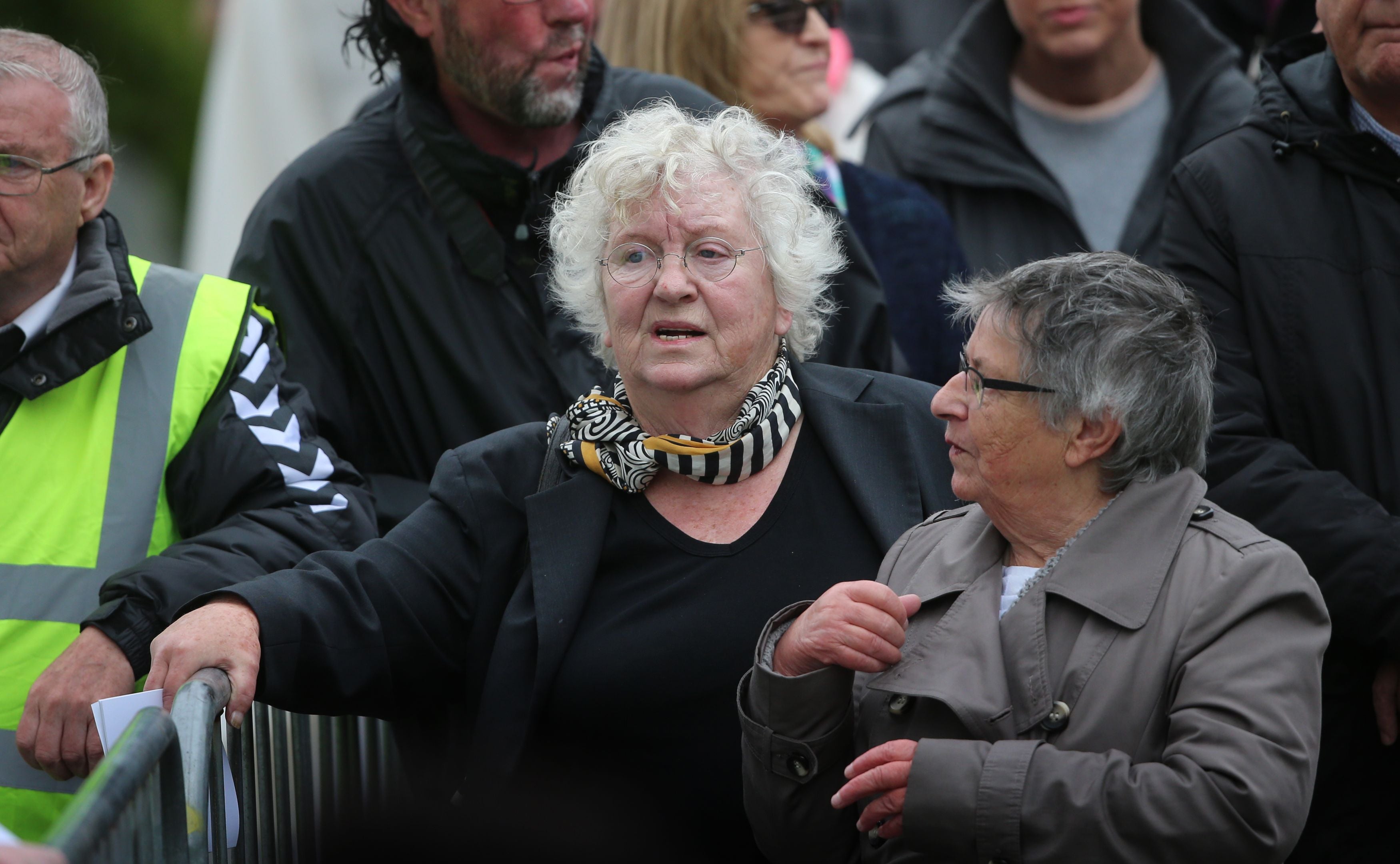 Renowned author, journalist and feminist activist Nell McCafferty (centre) has died at the age of 80 (Niall Carson/PA)