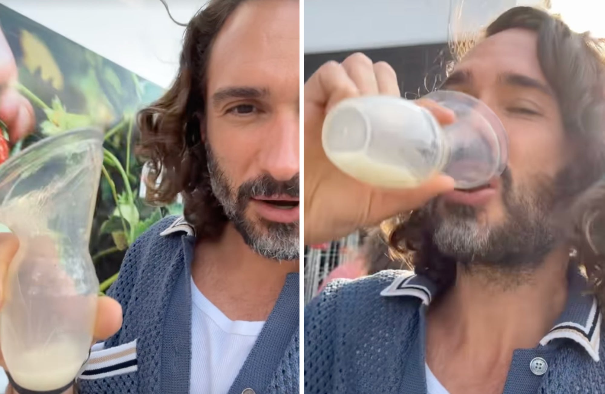 Wicks drank his wife's breast milk on Instagram story