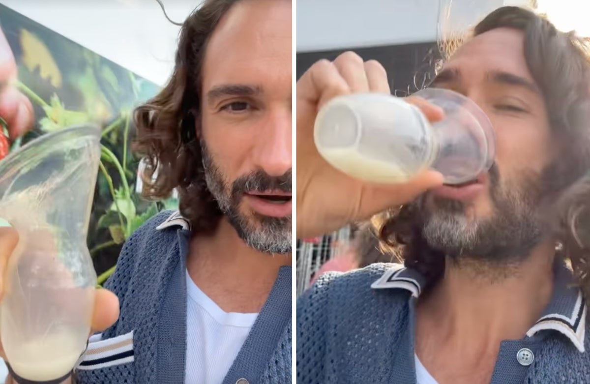 Joe Wicks shocks fans by drinking wife’s ‘sweet vanilla’ breast milk