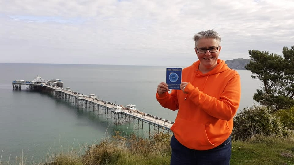 Wendy at the pier in Llandudno