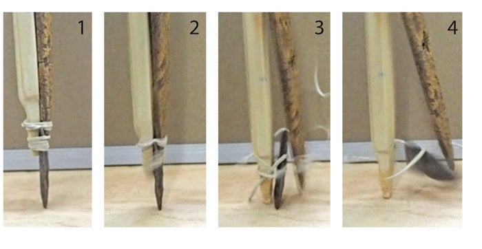 Test suggests the shaft likely opened up after piercing animal flesh, functioning like a modern hollow-point bullet