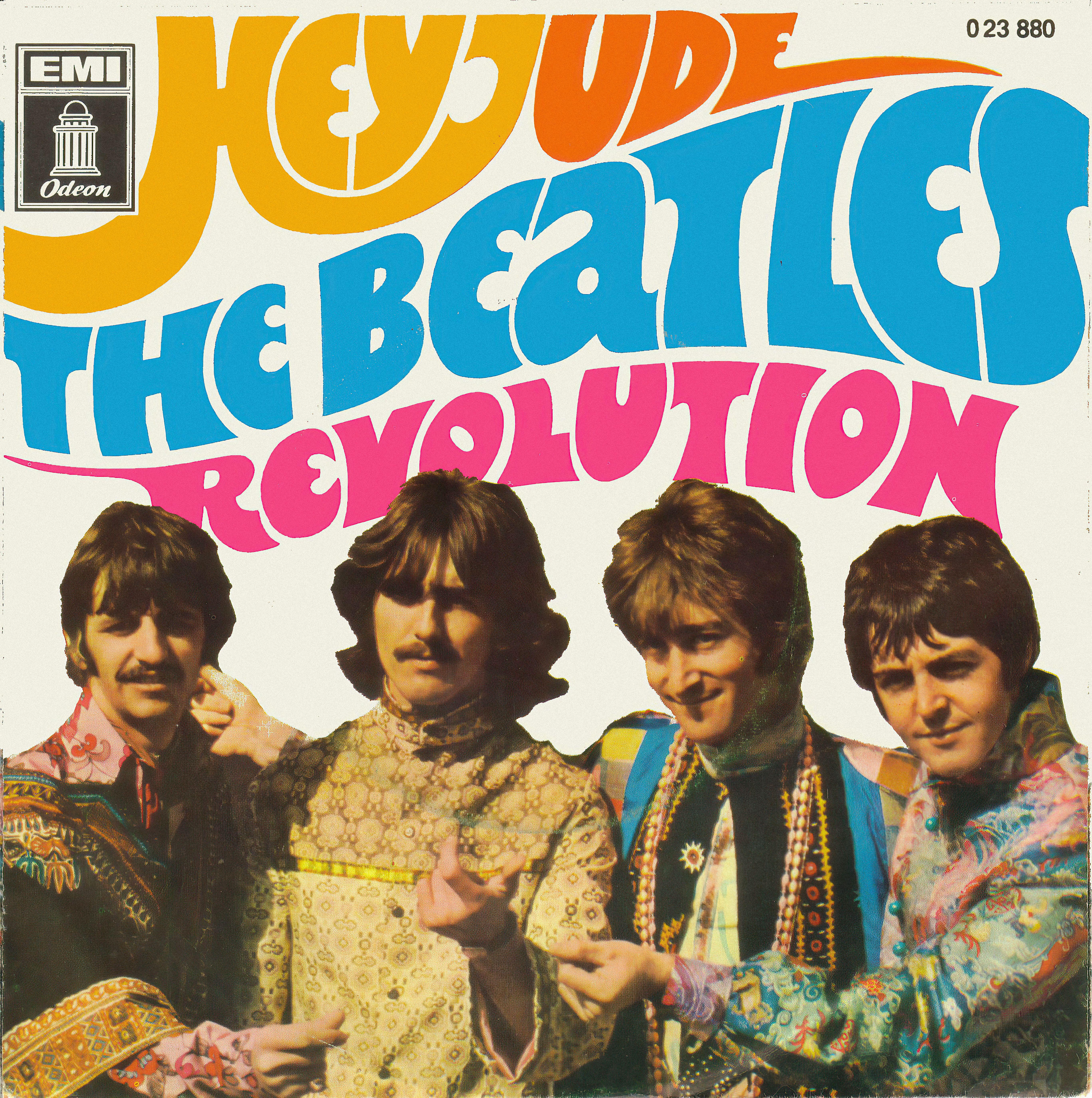 The Beatles’ new colourful and avant-garde style was exhibited on their album cover art (Alamy/PA)