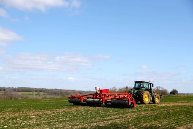 Sludge is used on farmland across the UK (David Davies/PA)