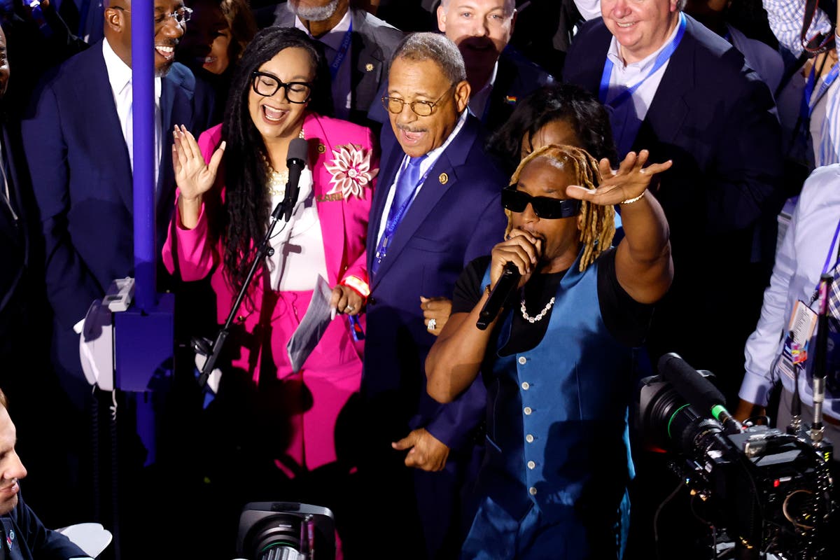 Here’s every song that was played during the 2024 DNC musicthemed roll