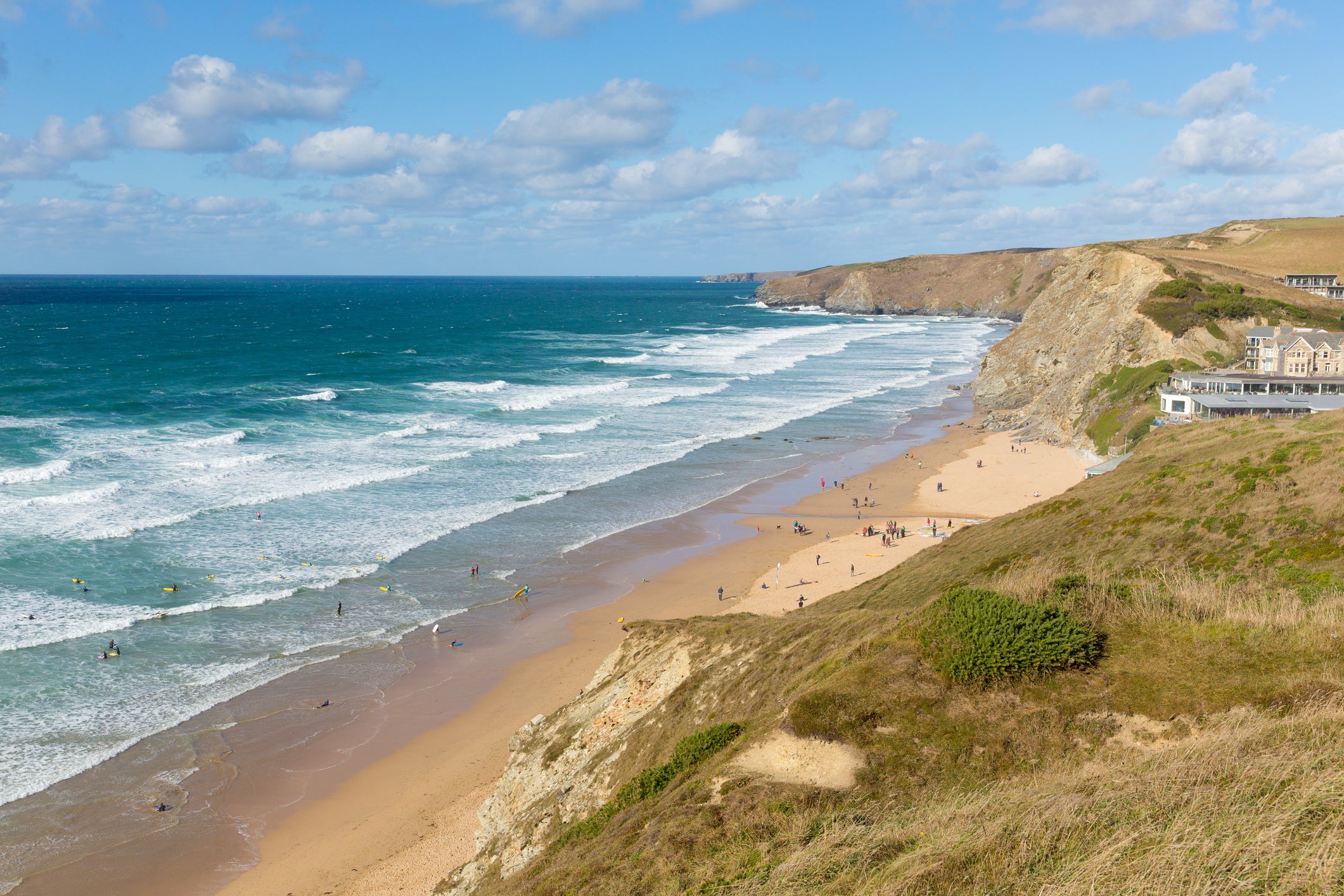 The bay hosts the English Nationals Surfing Championships