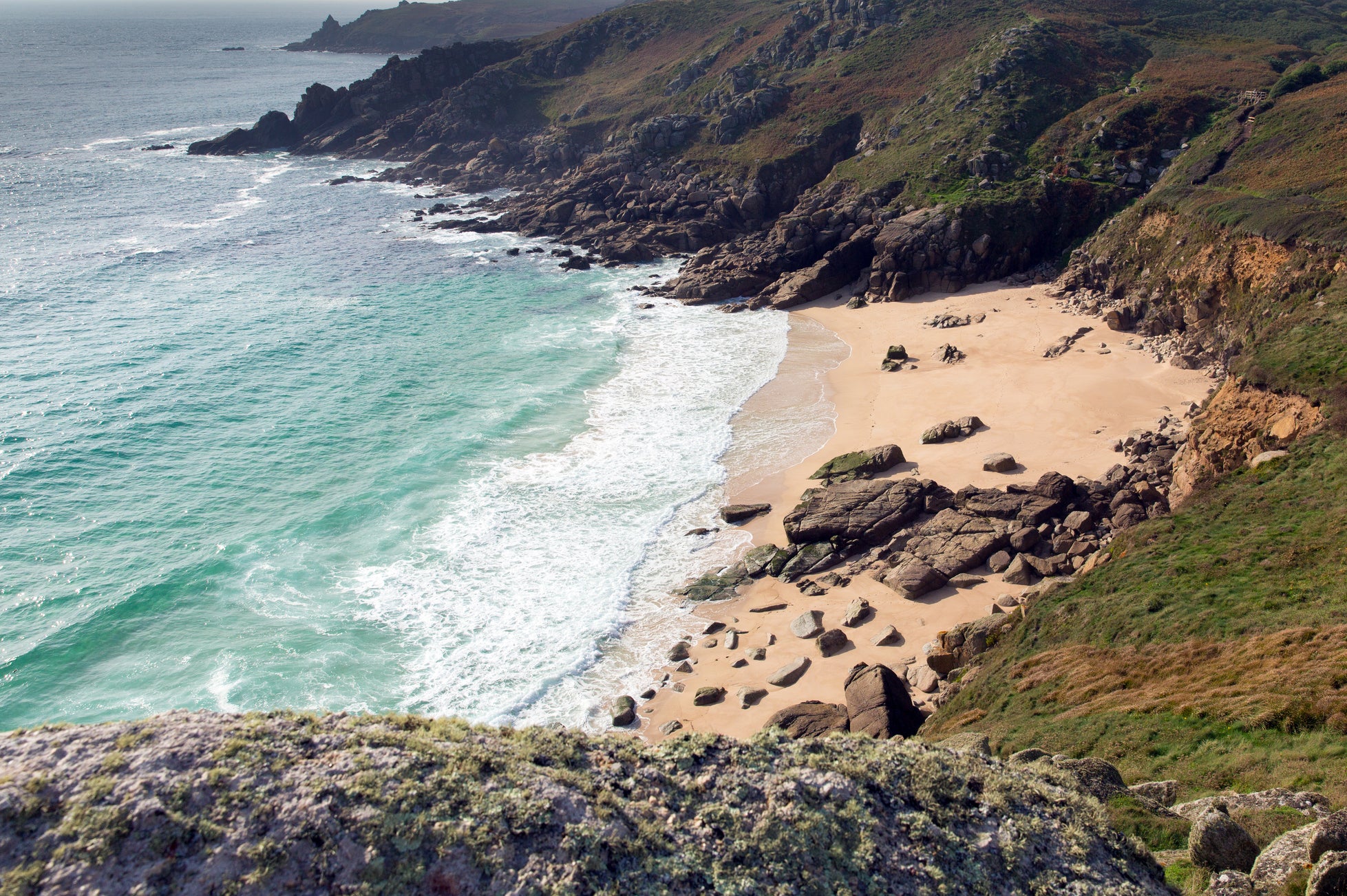 Seals are regulars at Porthchapel Beach