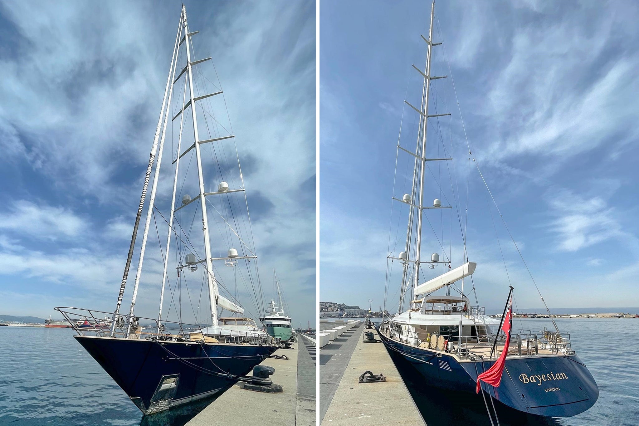 ‘Bayesian’ was built by the highly respected Perini Navi