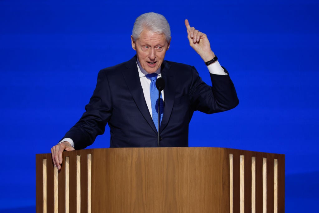 Former president Bill Clinton was one of the primetime speakers on night three of the convention, and delivered a reserved but multi-layered takedown of Donald Trump