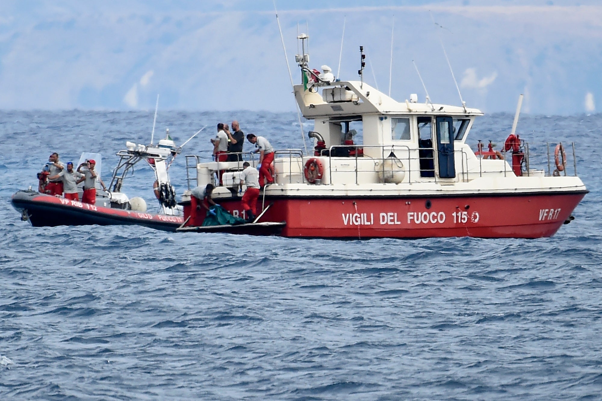 Specialist divers returned to the wreckage site on Thursday