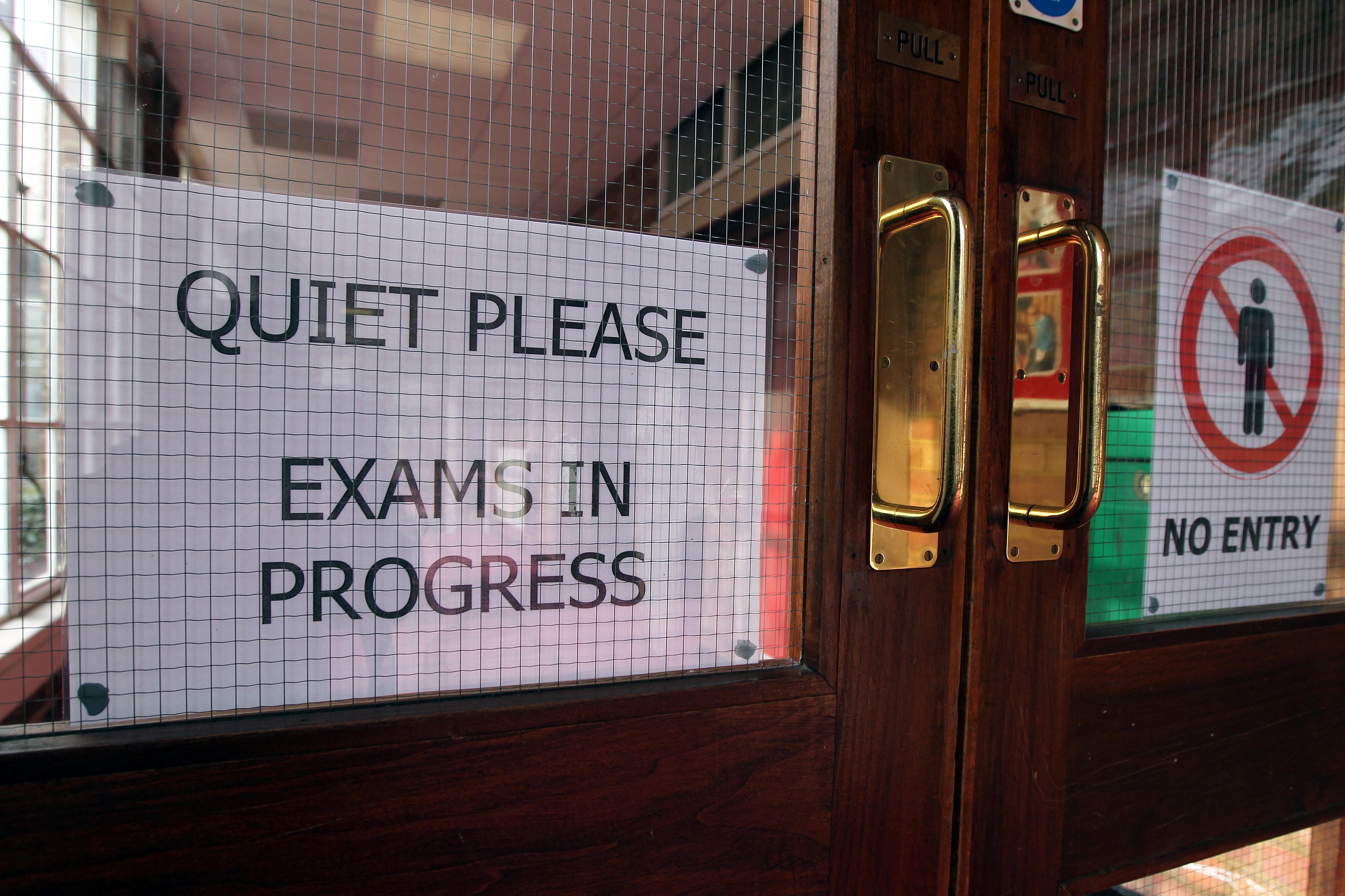 Science double award remains the most popular GCSE subject (David Davies/PA)