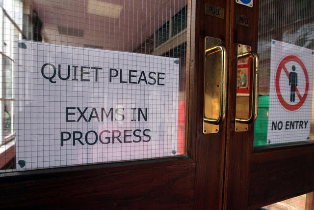 Science double award remains the most popular GCSE subject (David Davies/PA)