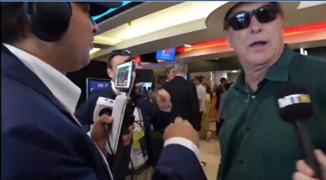 <p>Mustache-less Mike Lindell is mocked by 12-year-old influencer Knowa</p>
