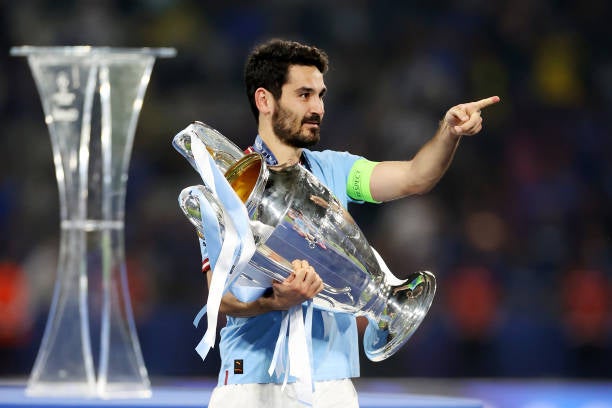 Ilkay Gundogan had made an emotional departure from Man City a year ago