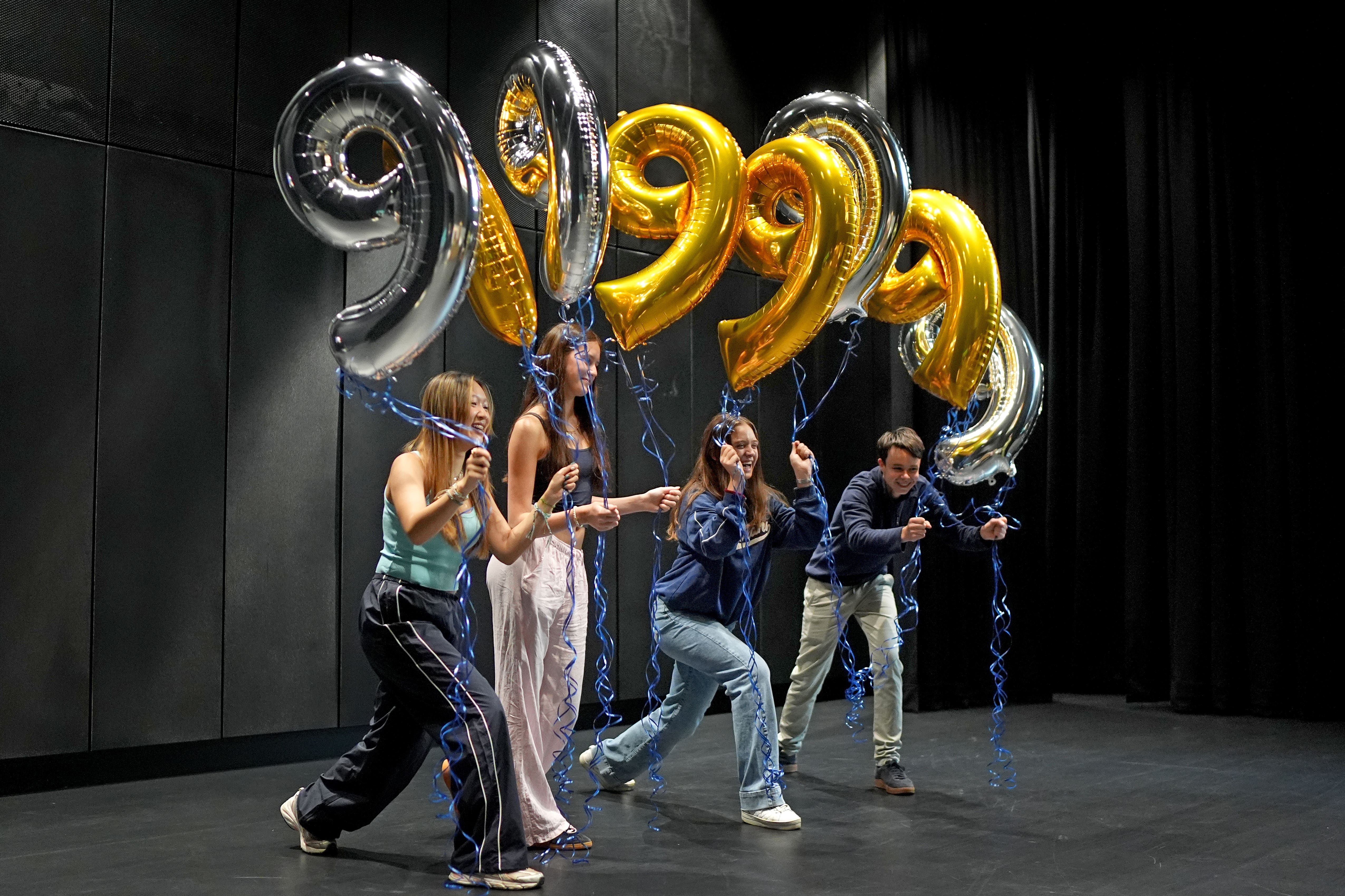 Hundreds of thousands of teenagers have been celebrating after receiving their GCSE exam results (Gareth Fuller/PA)