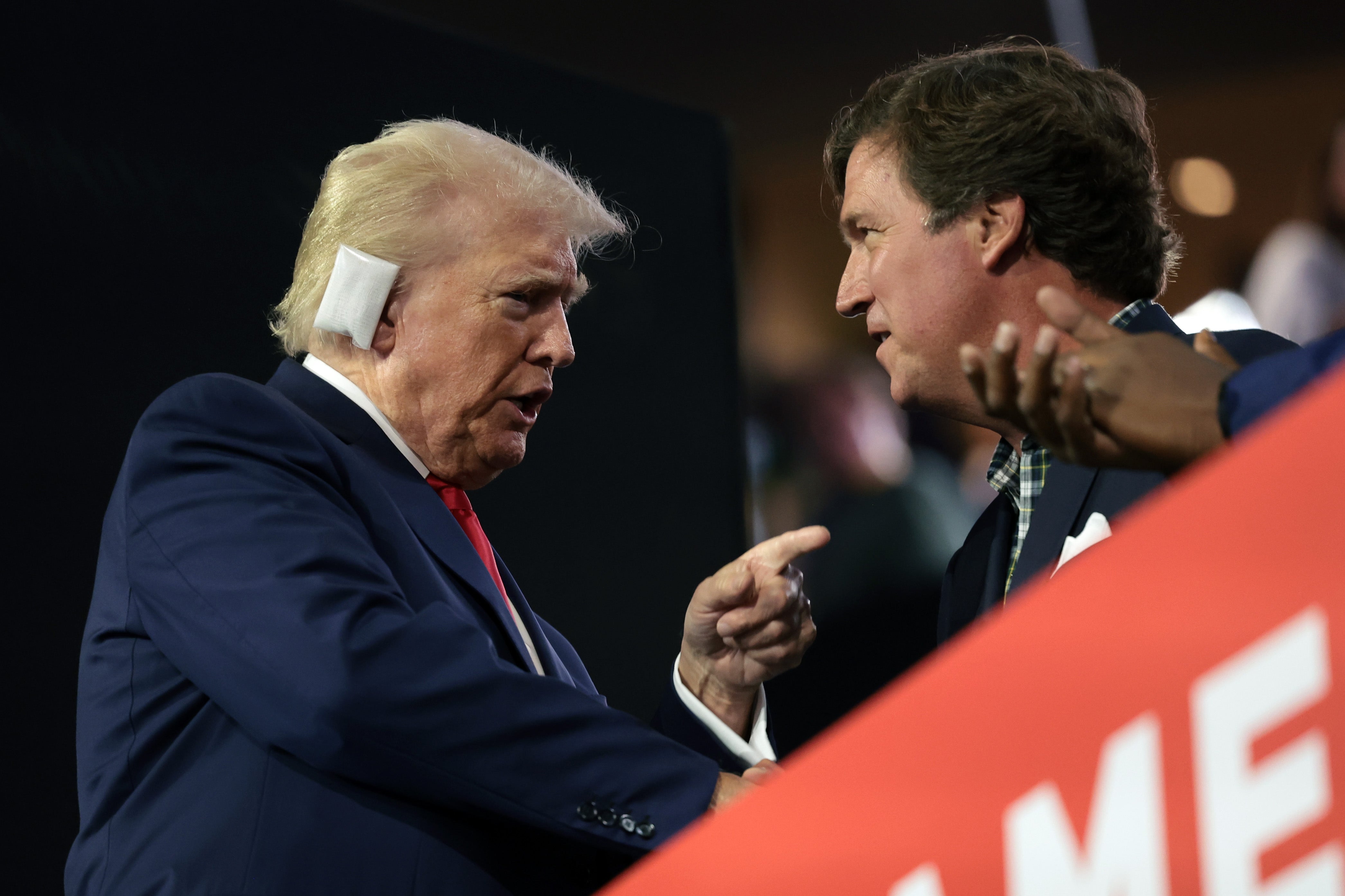 Trump and Carlson speak at the Republican National Convention