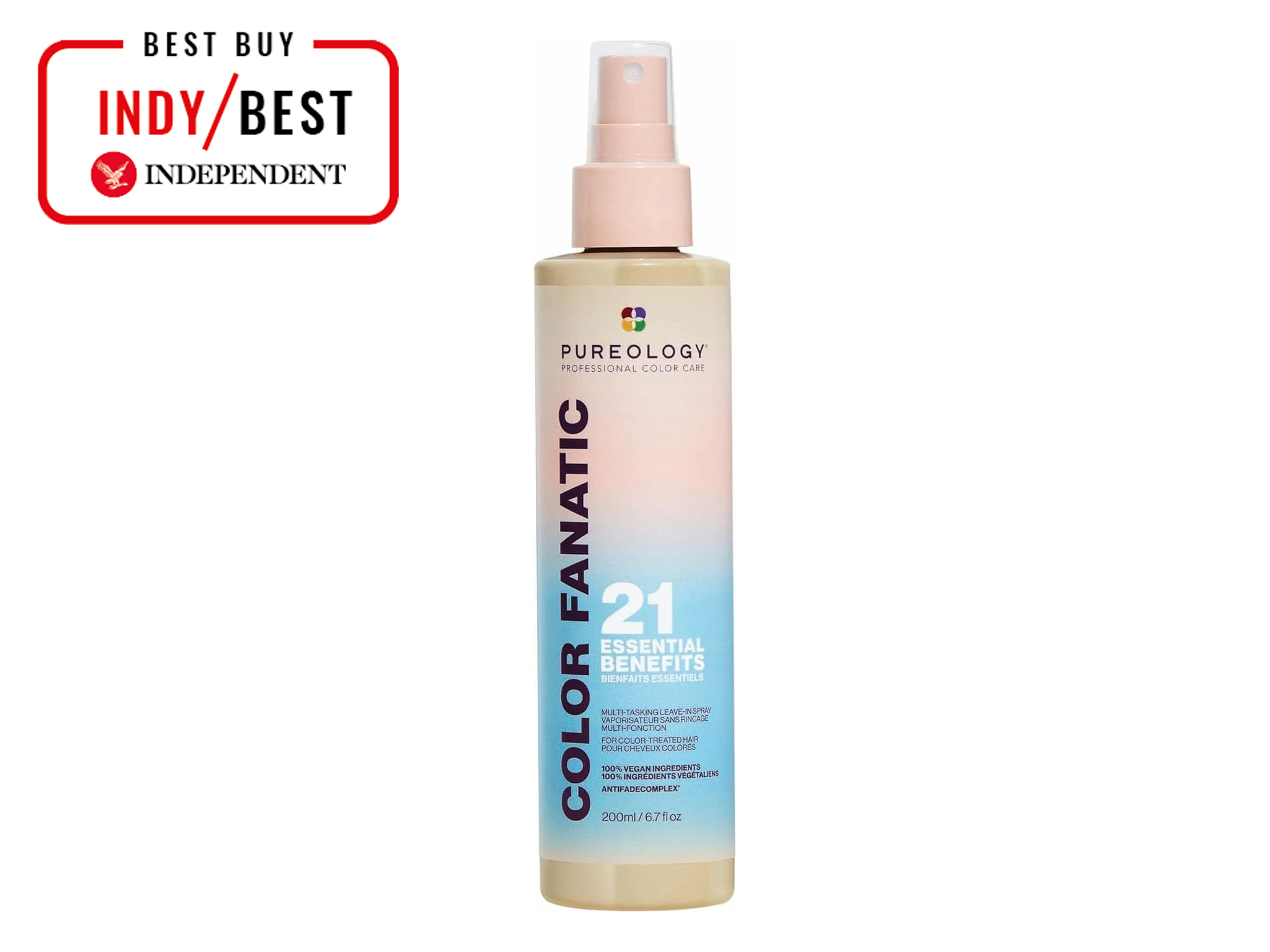 Pureology color fanatic multi-tasking leave-in spray is designed to help protect your strands