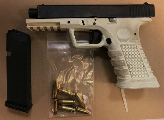 Undated image provided by US Attorney’s Office for the Eastern District of New York, shows a ghost guN