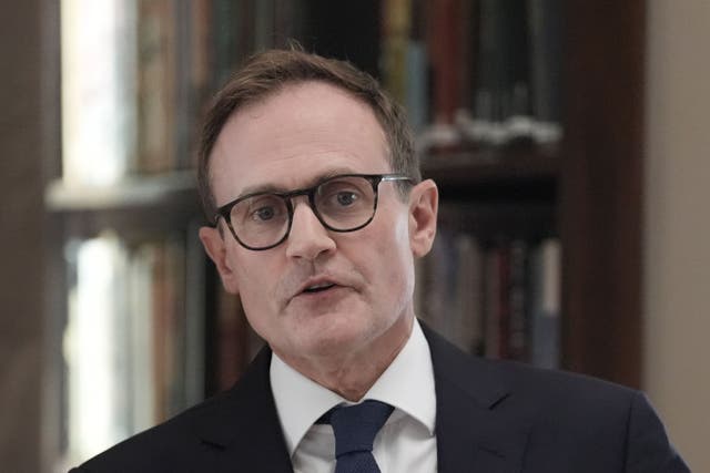 Tory leadership hopeful Tom Tugendhat gives a speech in Westminster, central London on the recent riots and the breakdown of Britain’s social fabric. Picture date: Tuesday August 13, 2024. (Stefan Rousseau/PA)