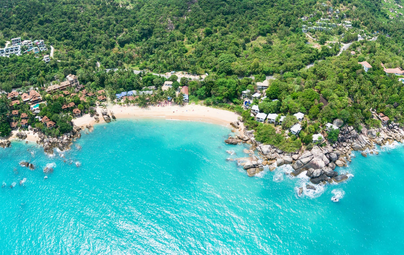 Coral Cove em Koh Samui é uma das muitas praias mais tranquilas da ilha