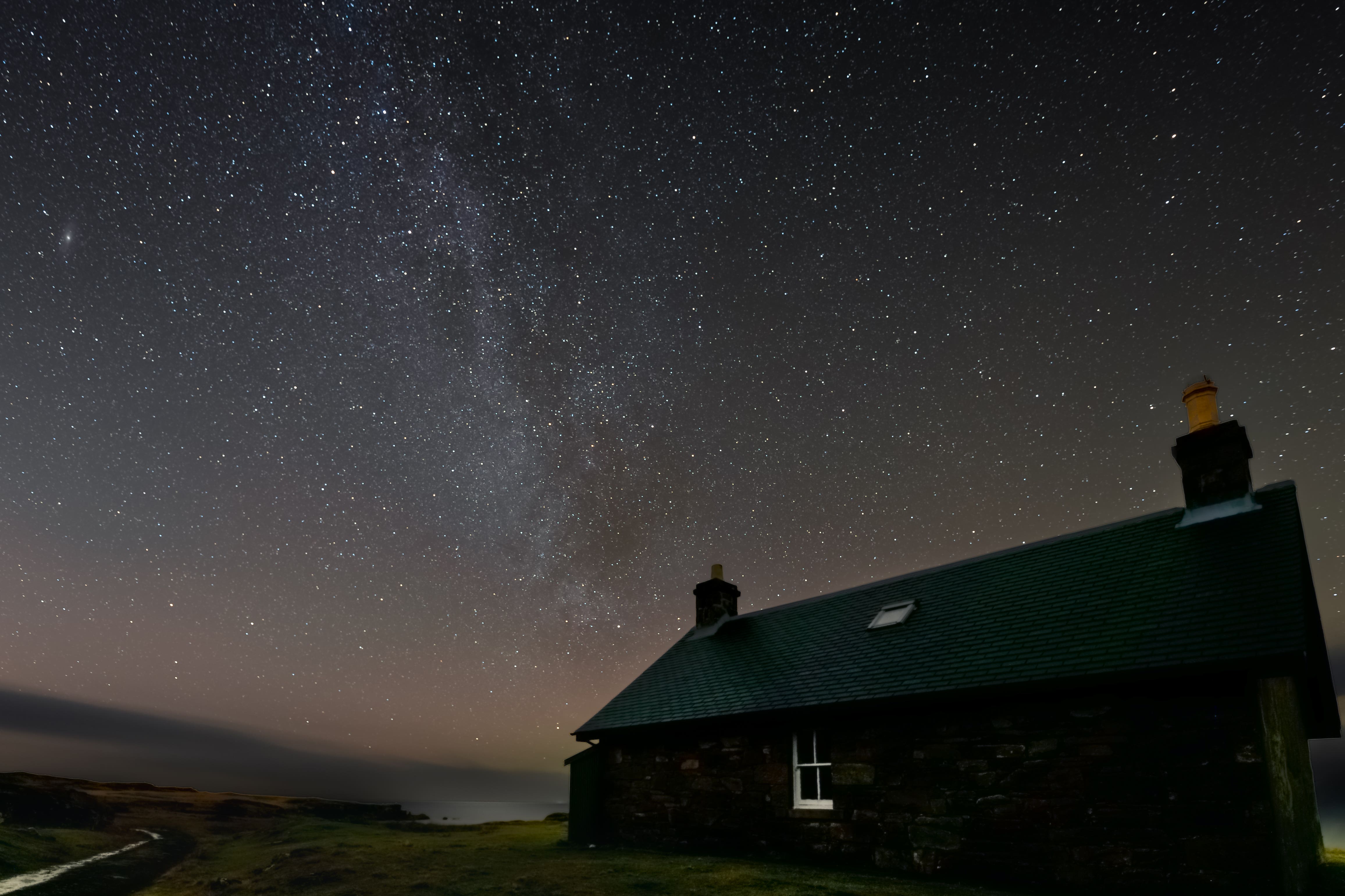 A view of the night sky on the Isle of Rum (Steven Gray/Cosmo Planetarium/PA)